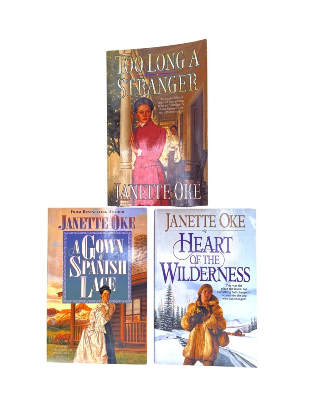 Janette Oke OOP Standalone Christian Fiction Book Bundle 3 PB Historical Romance